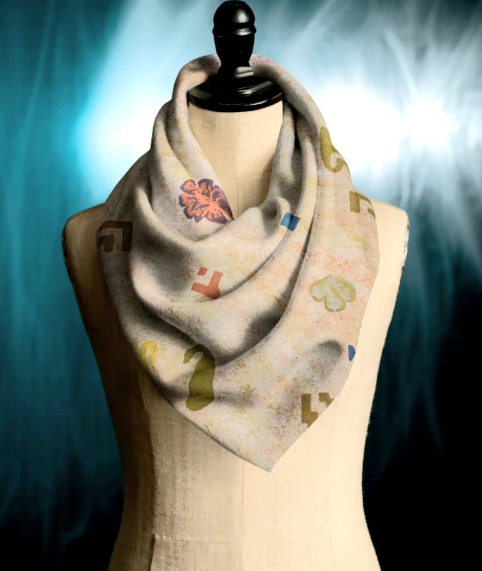 FOLKLORE FUSION SPRINKLED SCARF