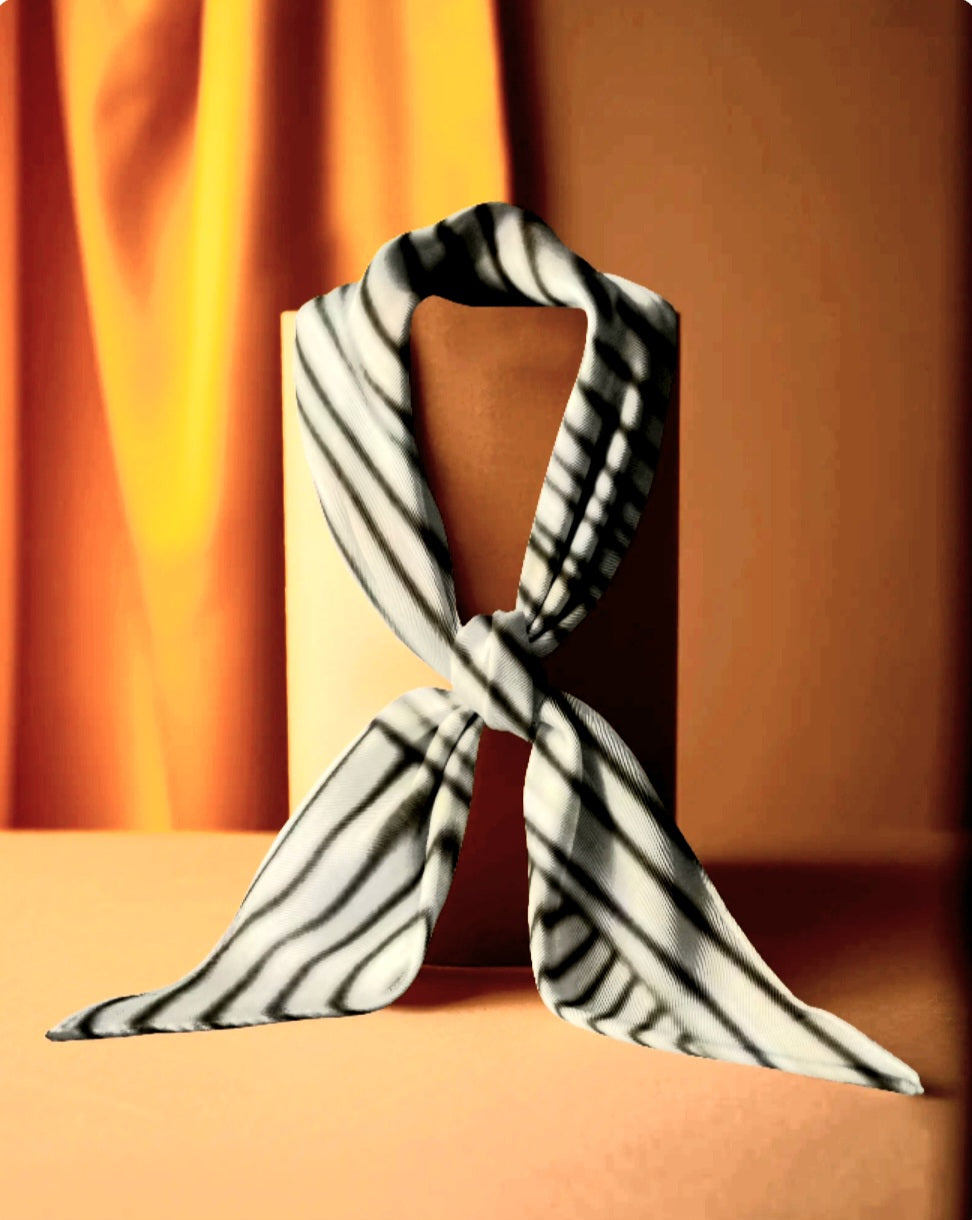 TERRA LINES SILK SCARF