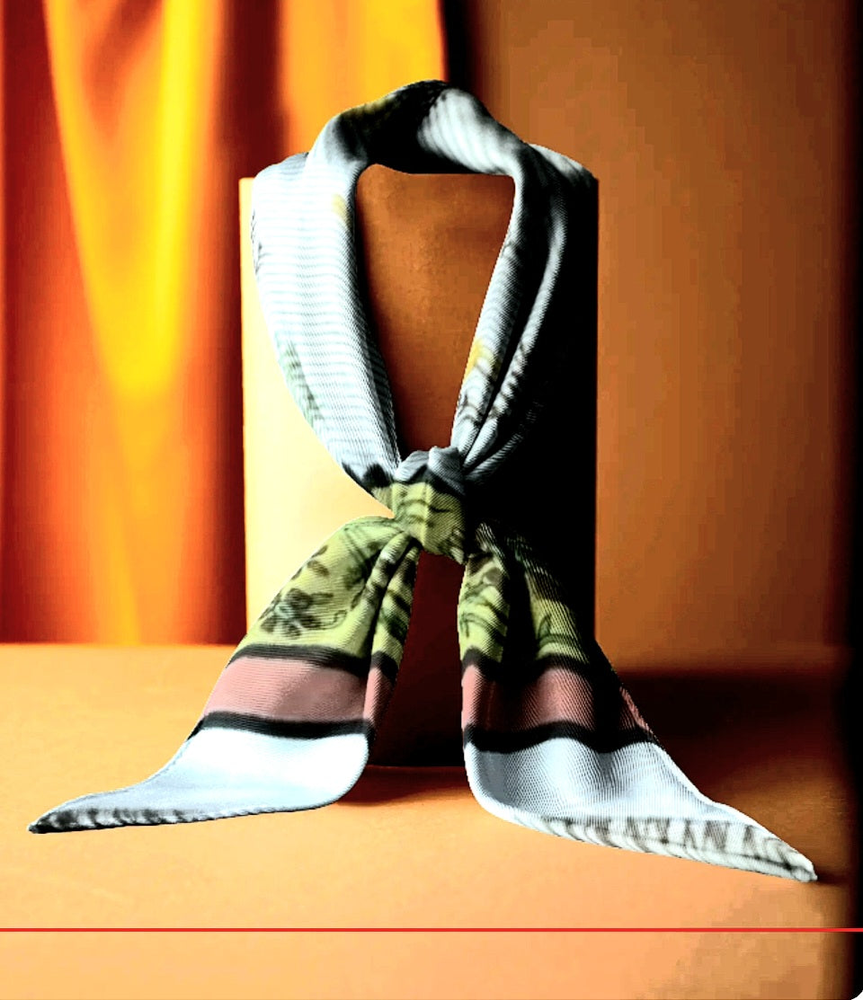 MITHILA FLORAL ART SCARF