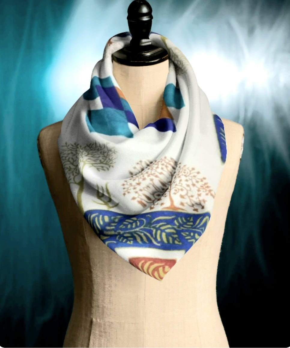 REMINISCENT MADHUBANI ART SCARF