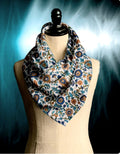 MIRAGE BLUE MOSAIC SCARF