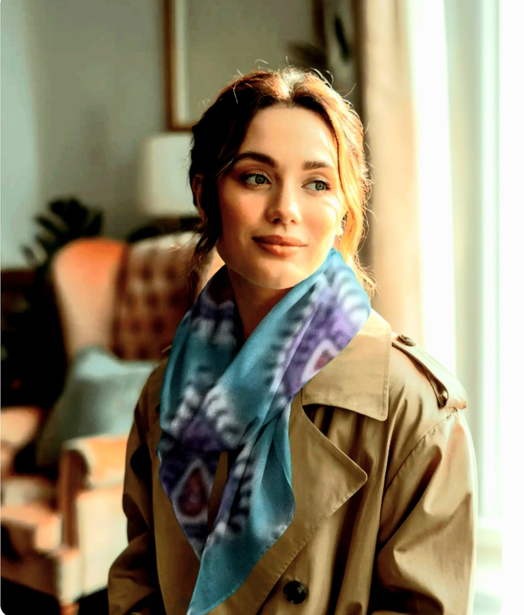 PAISLEY GARDEN BLOCK PRINTSCARF